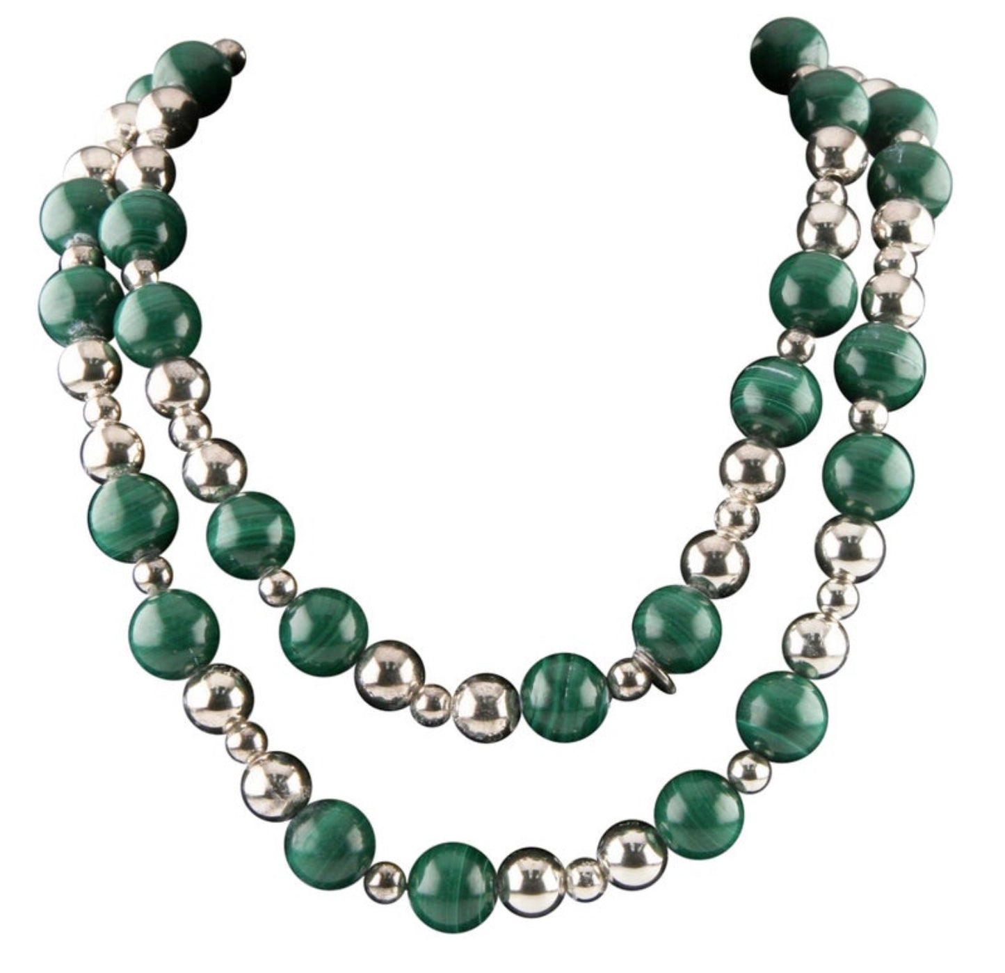 Tiffany’s Vintage Sterling and Malachite Necklace